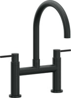 California Faucets Corsano Llave de Cocina Tipo Puente Contemporanea - Pico en Arco - Carbón