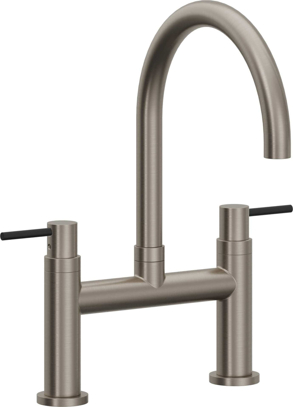 California Faucets Corsano Llave de Cocina Tipo Puente Contemporanea - Pico en Arco - Grafito