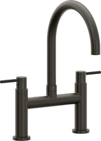 California Faucets Corsano Llave de Cocina Tipo Puente Contemporanea - Pico en Arco - Bronce Oscuro