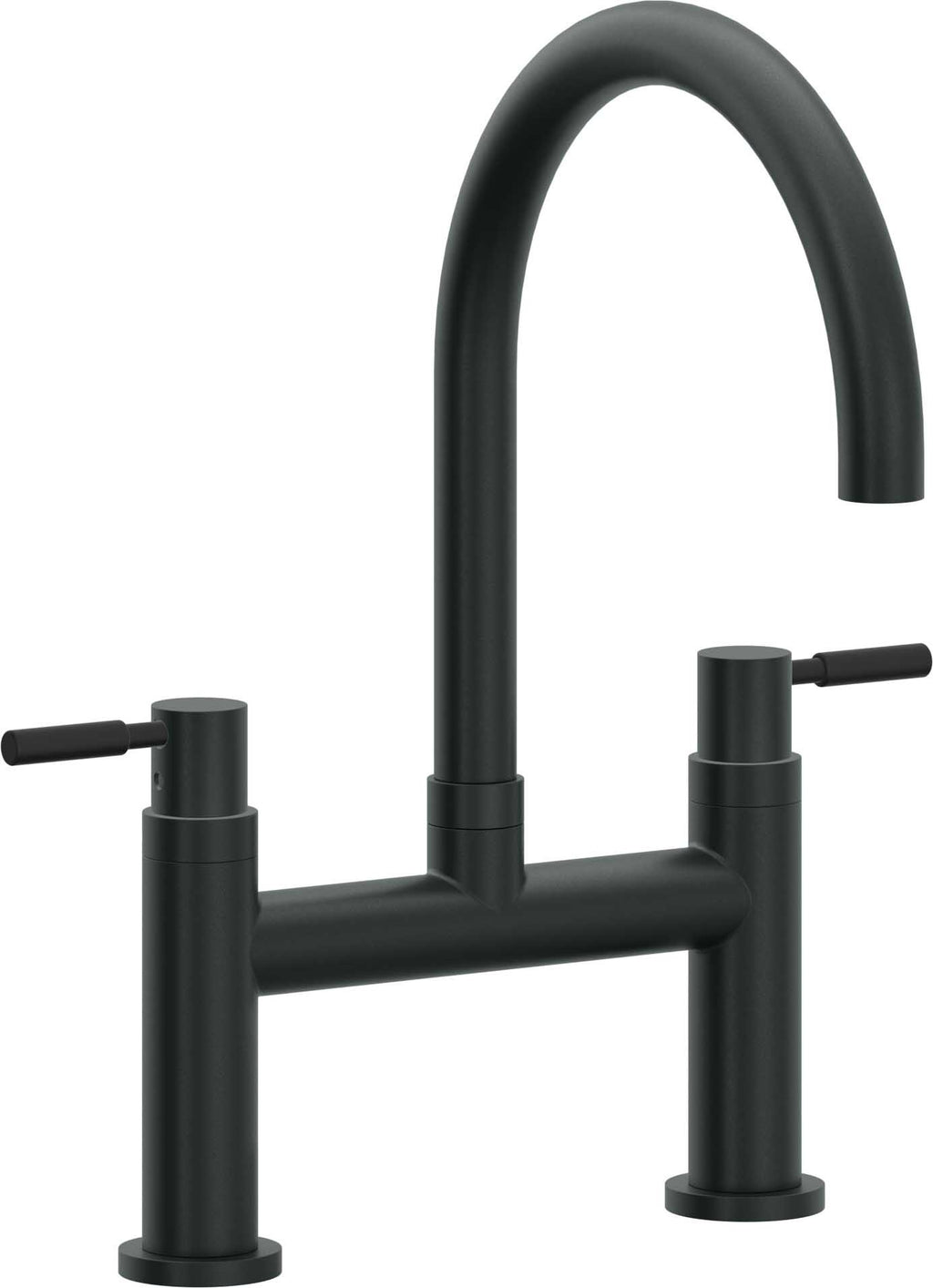 California Faucets Corsano Llave de Cocina Tipo Puente Contemporanea - Pico en Arco - Carbón