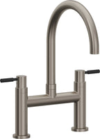 California Faucets Corsano Llave de Cocina Tipo Puente Contemporanea - Pico en Arco - Grafito