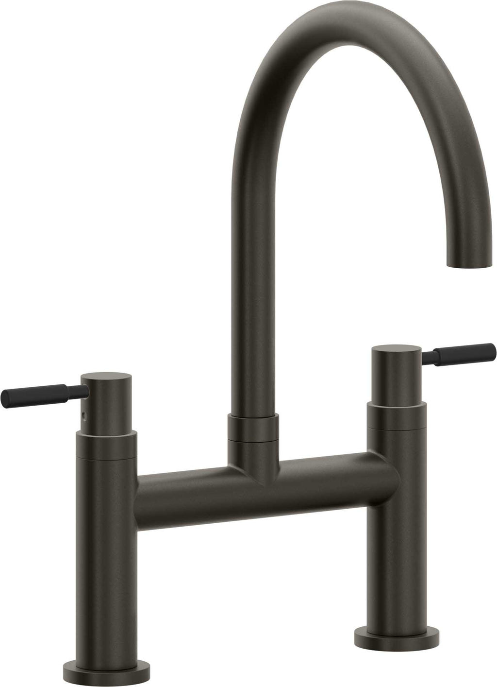 California Faucets Corsano Llave de Cocina Tipo Puente Contemporanea - Pico en Arco - Bronce Oscuro