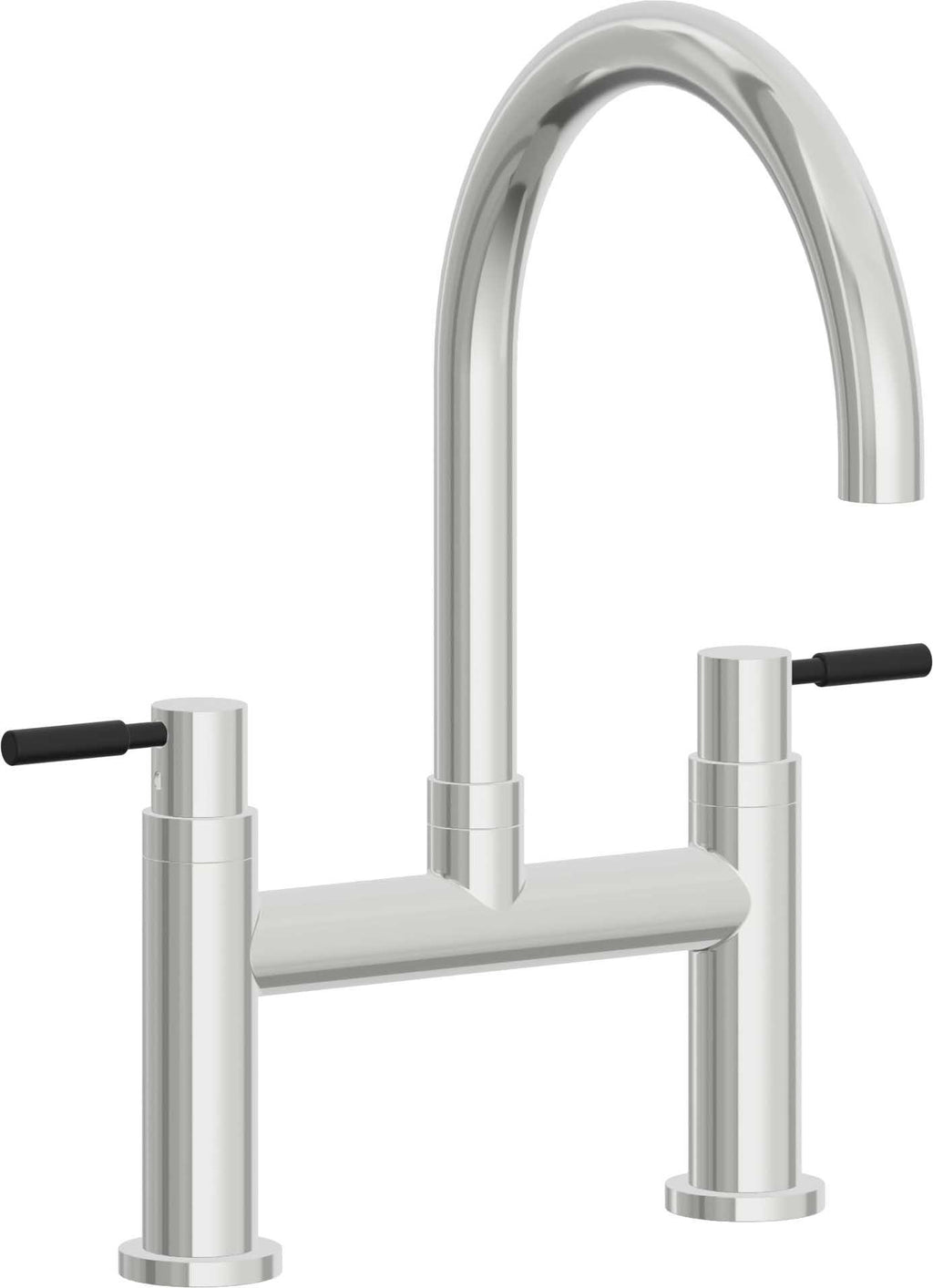 California Faucets Corsano Llave de Cocina Tipo Puente Contemporanea - Pico en Arco - Cromo Pulido