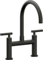 California Faucets Corsano Llave de Cocina Tipo Puente Contemporanea - Pico en Arco - Bronce Bella Terra