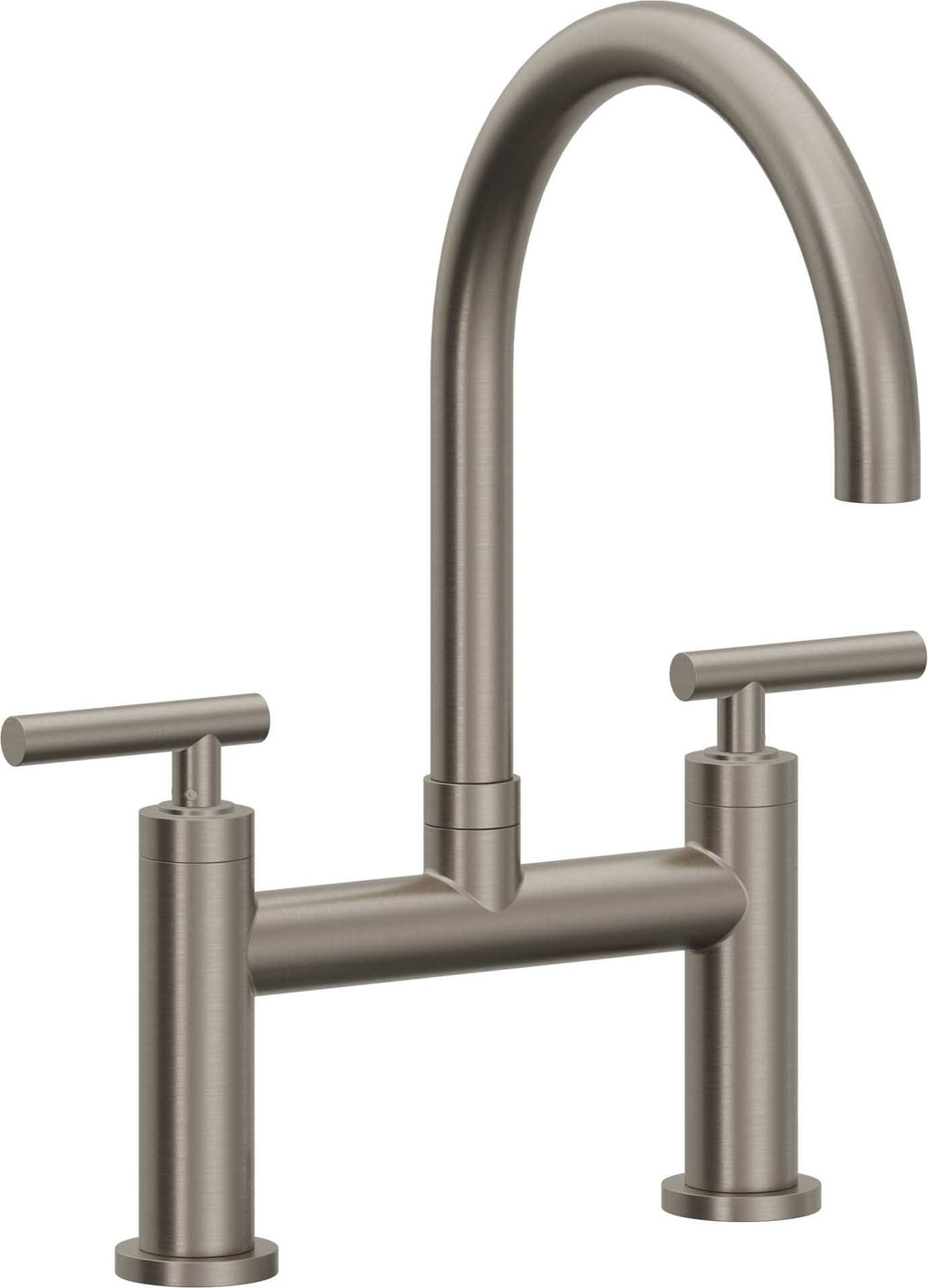 California Faucets Corsano Llave de Cocina Tipo Puente Contemporanea - Pico en Arco - Grafito