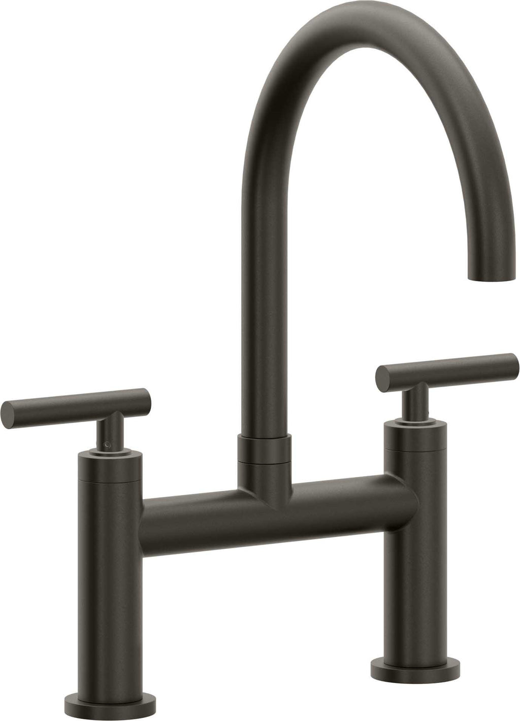 California Faucets Corsano Llave de Cocina Tipo Puente Contemporanea - Pico en Arco - Bronce Oscuro