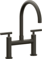 California Faucets Corsano Llave de Cocina Tipo Puente Contemporanea - Pico en Arco - Bronce Oscuro