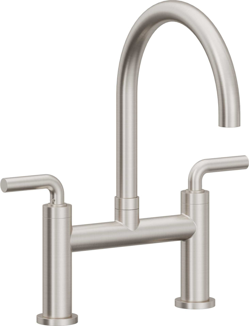 California Faucets Corsano Llave de Cocina Tipo Puente Contemporanea - Pico en Arco - Acero Inoxidable Ultra