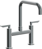 California Faucets Corsano Llave de Cocina Tipo Puente Contemporanea - Pico Cuadruple - Níquel Negro