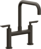 California Faucets Corsano Llave de Cocina Tipo Puente Contemporanea - Pico Cuadruple - Bronce Oscuro