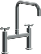 California Faucets Corsano Llave de Cocina Tipo Puente Contemporanea - Pico Cuadruple - Níquel Negro