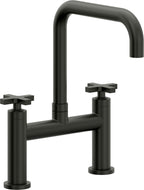 California Faucets Corsano Llave de Cocina Tipo Puente Contemporanea - Pico Cuadruple - Bronce Bella Terra