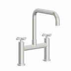 California Faucets Corsano Llave de Cocina Tipo Puente Contemporanea - Pico Cuadruple - Cromo Pulido