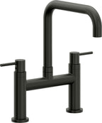 California Faucets Corsano Llave de Cocina Tipo Puente Contemporanea - Pico Cuadruple - Bronce Bella Terra