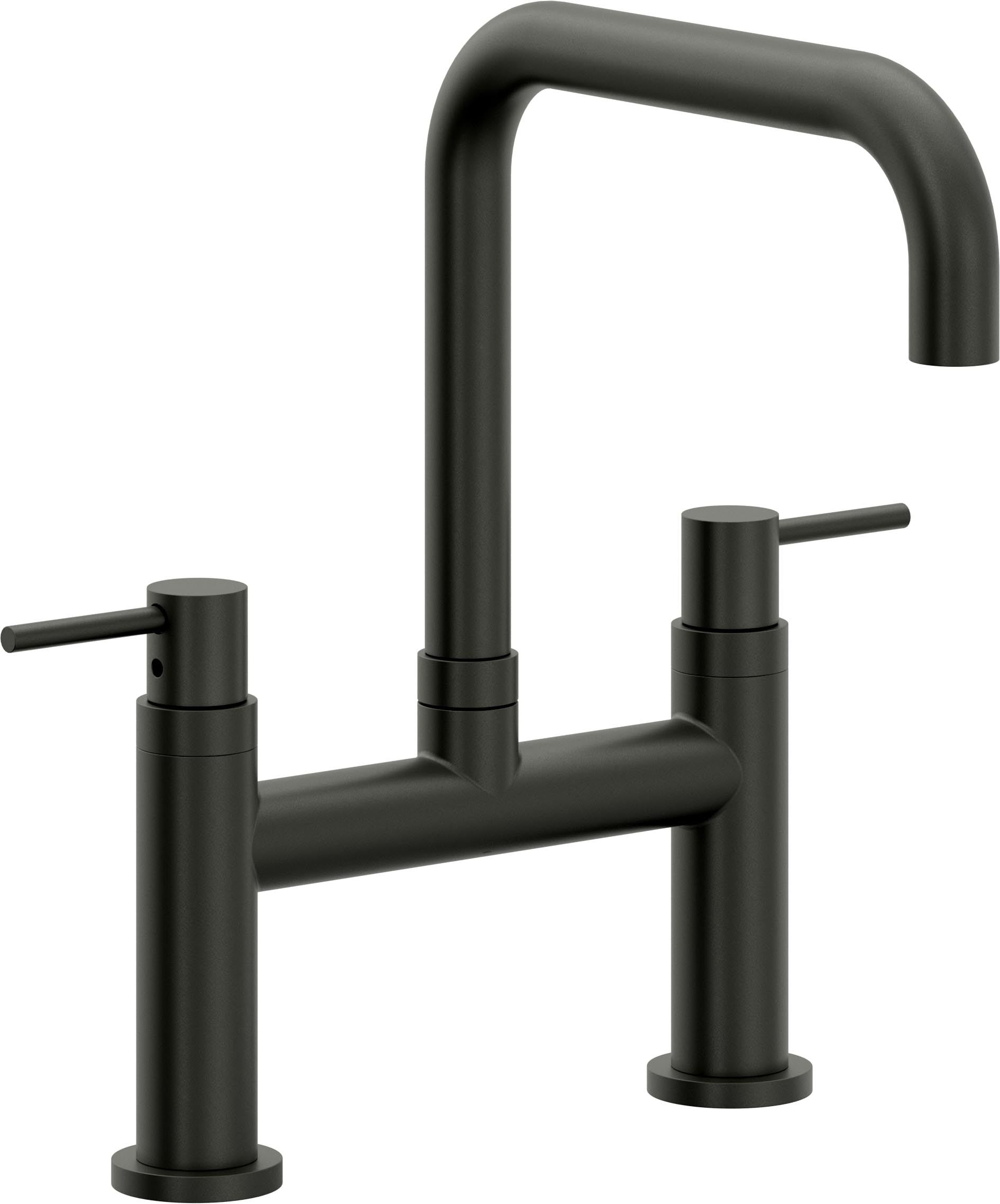 California Faucets Corsano Llave de Cocina Tipo Puente Contemporanea - Pico Cuadruple - Bronce Bella Terra
