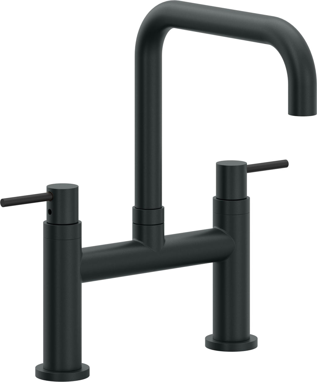 California Faucets Corsano Llave de Cocina Tipo Puente Contemporanea - Pico Cuadruple - Carbón