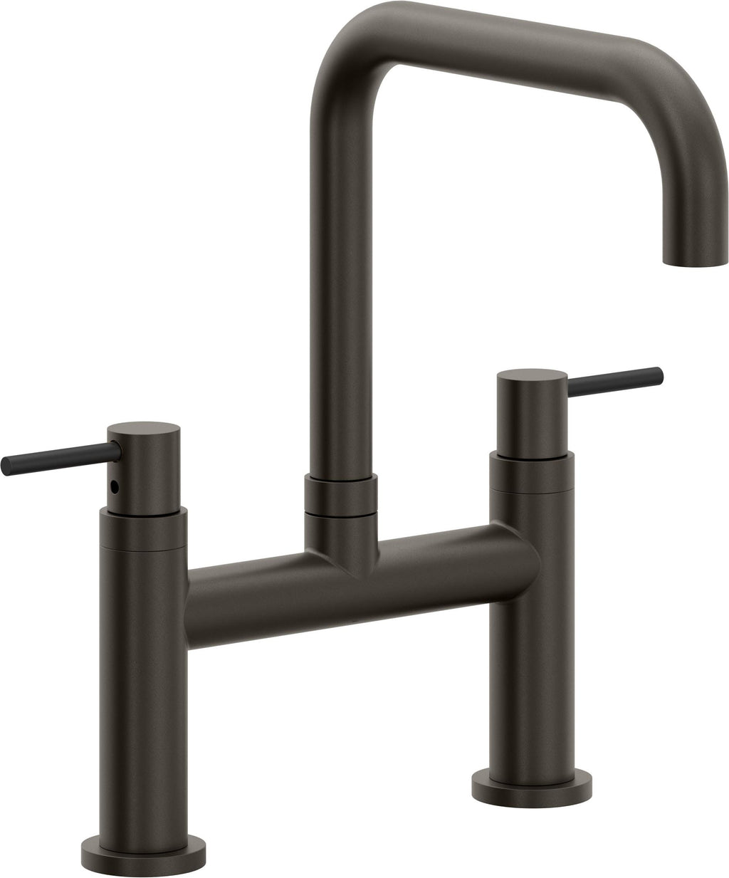 California Faucets Corsano Llave de Cocina Tipo Puente Contemporanea - Pico Cuadruple - Bronce Oscuro