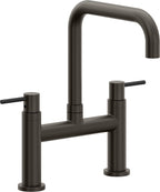 California Faucets Corsano Llave de Cocina Tipo Puente Contemporanea - Pico Cuadruple - Bronce Oscuro