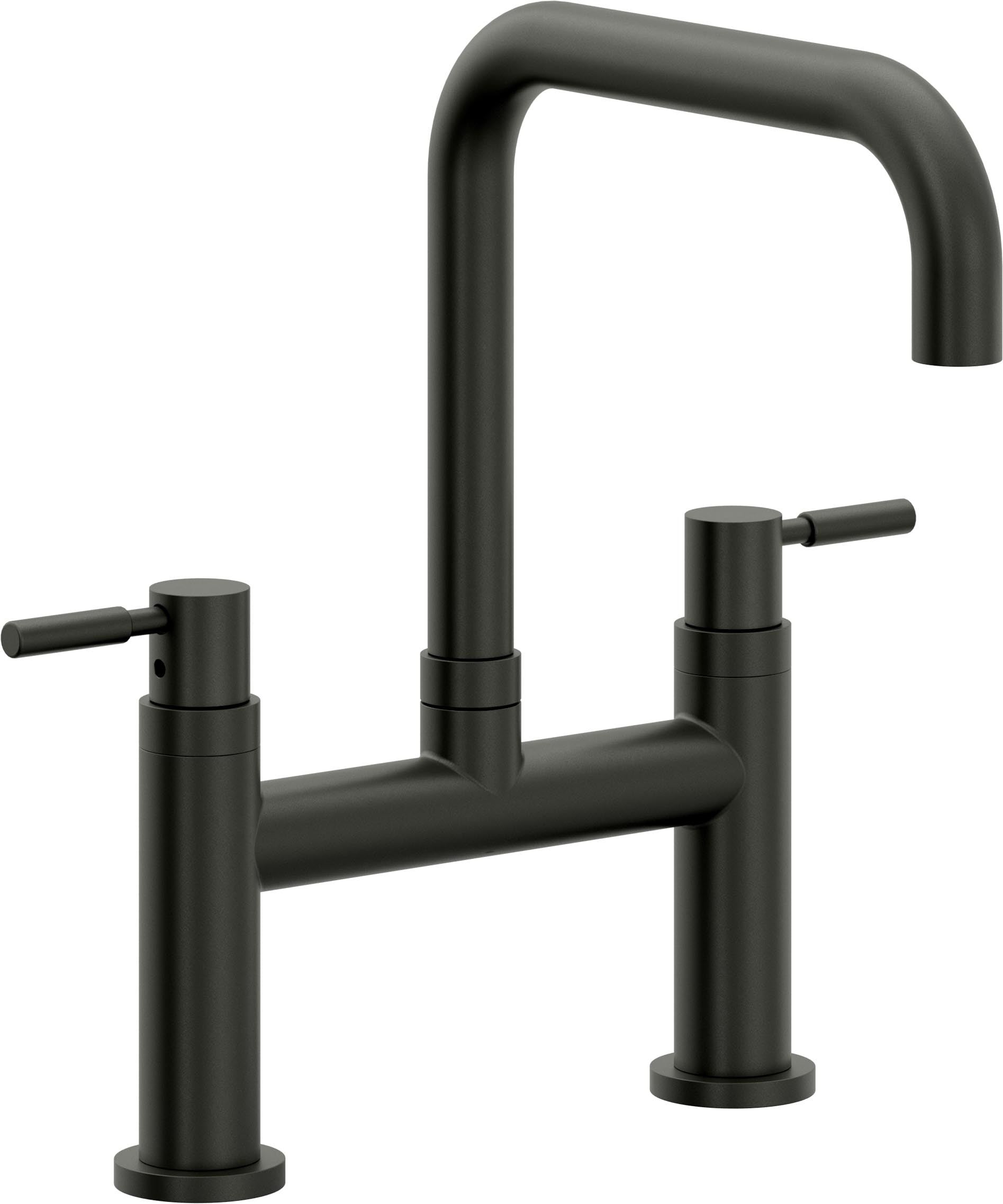 California Faucets Corsano Llave de Cocina Tipo Puente Contemporanea - Pico Cuadruple - Bronce Bella Terra