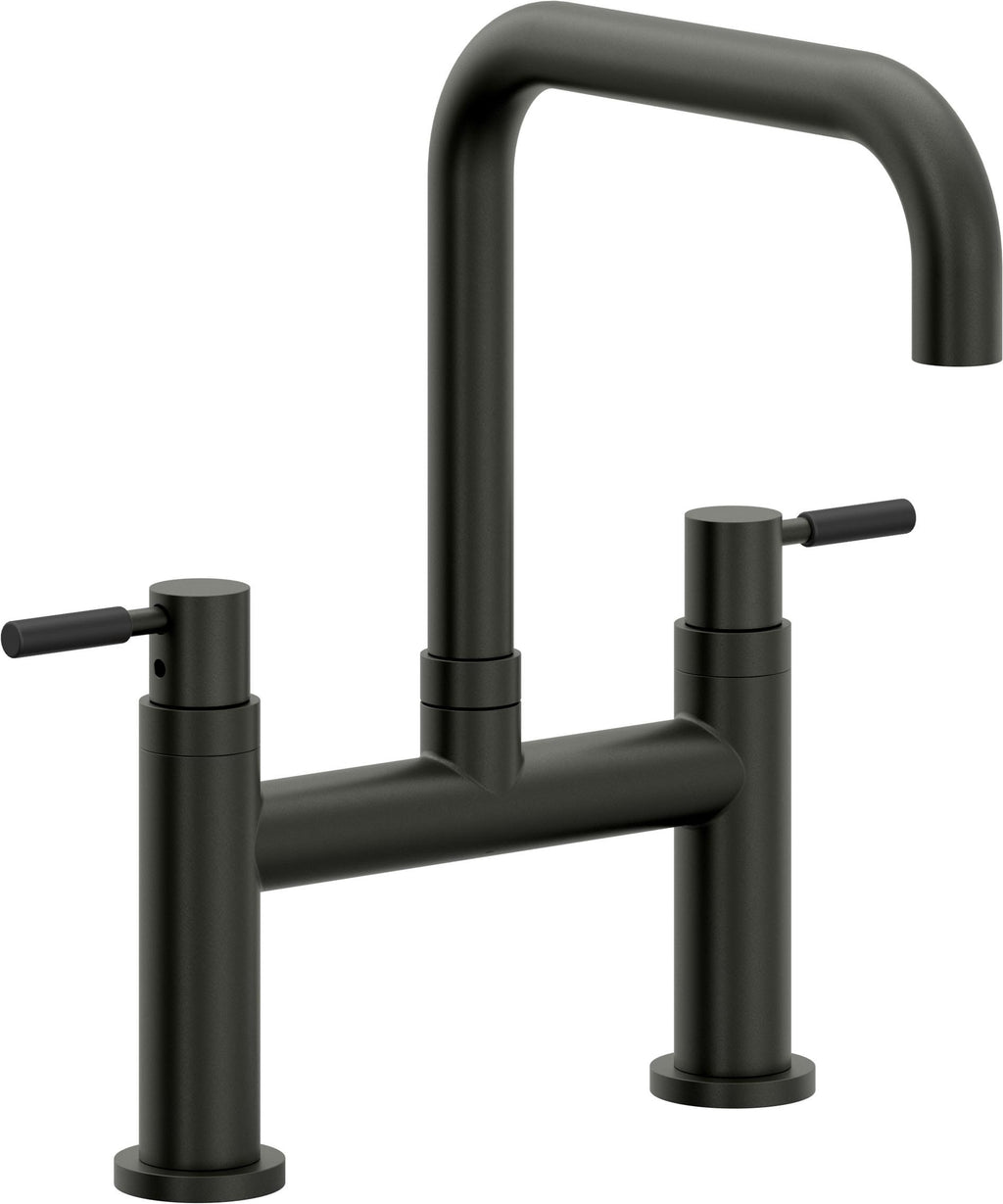 California Faucets Corsano Llave de Cocina Tipo Puente Contemporanea - Pico Cuadruple - Bronce Bella Terra