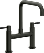 California Faucets Corsano Llave de Cocina Tipo Puente Contemporanea - Pico Cuadruple - Bronce Bella Terra