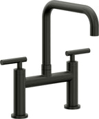 California Faucets Corsano Llave de Cocina Tipo Puente Contemporanea - Pico Cuadruple - Bronce Bella Terra
