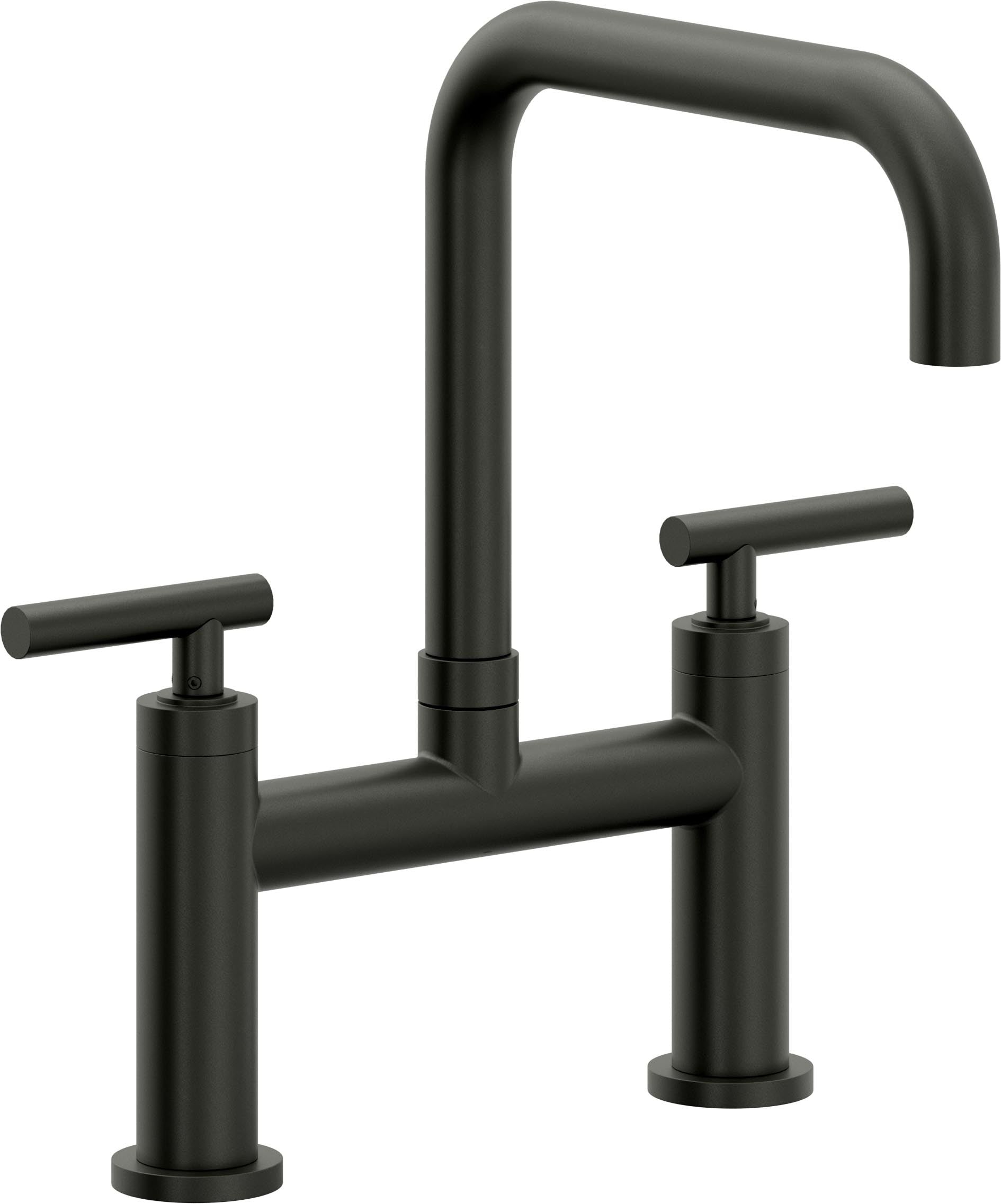 California Faucets Corsano Llave de Cocina Tipo Puente Contemporanea - Pico Cuadruple - Bronce Bella Terra
