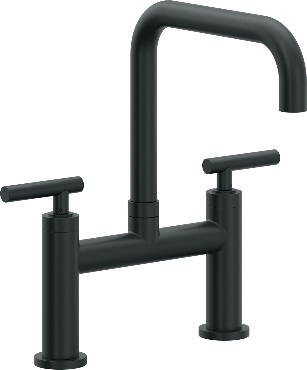 California Faucets Corsano Llave de Cocina Tipo Puente Contemporanea - Pico Cuadruple - Carbón