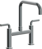 California Faucets Corsano Llave de Cocina Tipo Puente Contemporanea - Pico Cuadruple - Níquel Negro