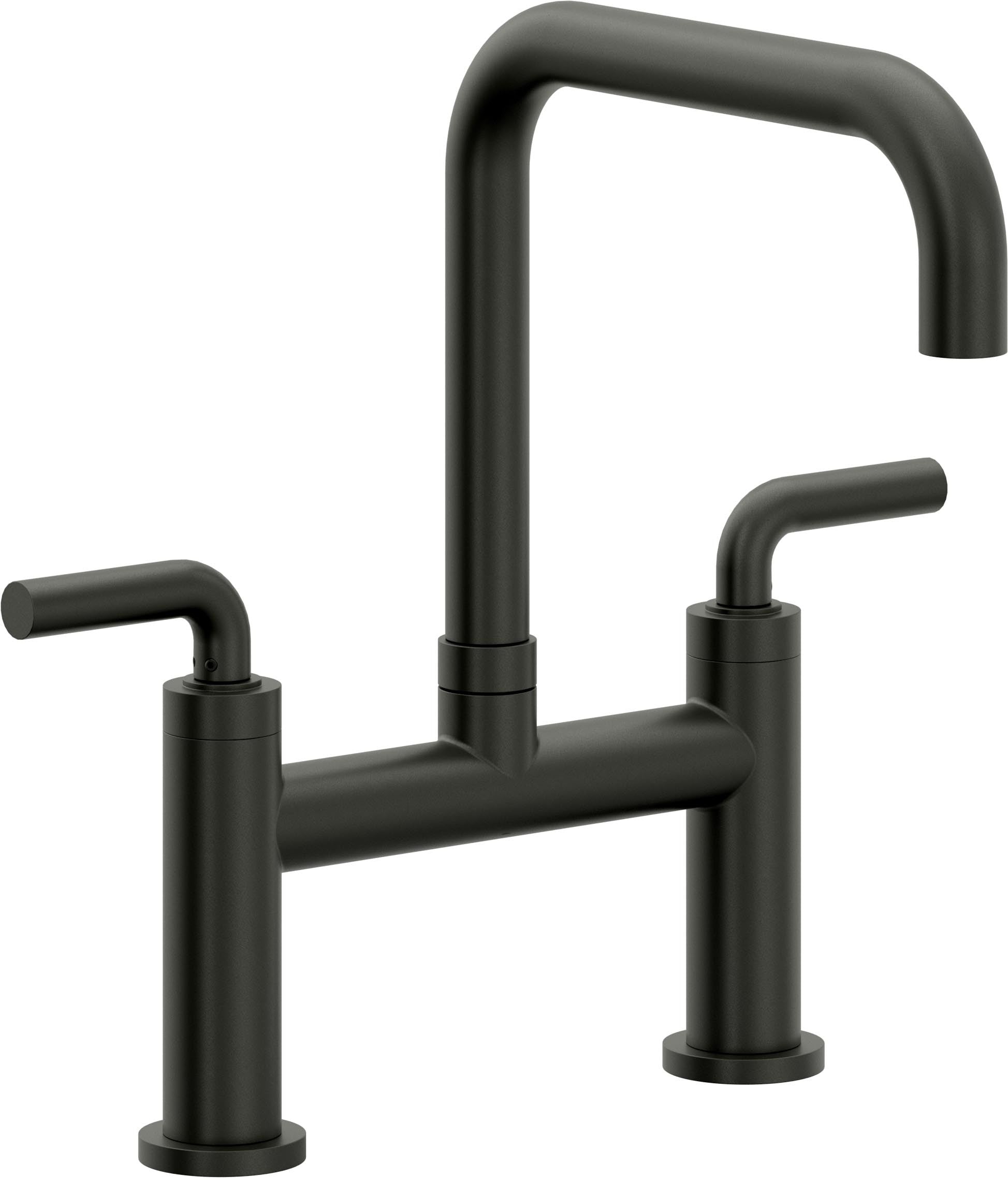 California Faucets Corsano Llave de Cocina Tipo Puente Contemporanea - Pico Cuadruple - Bronce Bella Terra