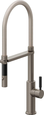 California Faucets Corsano Llave de Cocina Culinaria de Extraccion Contemporanea con Rociador de Boton - Grafito