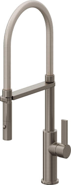 California Faucets Corsano Llave de Cocina Culinaria de Extraccion Contemporanea con Rociador de Boton - Grafito