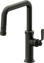 California Faucets Descanso Works Llave de Cocina Extraible Industrial con Rociador de Boton - Pico Cuadruple - Bronce Bella Terra