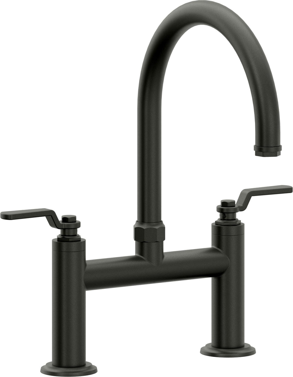 California Faucets Descanso Works Llave de Cocina Tipo Puente Industrial - Pico en Arco - Bronce Bella Terra