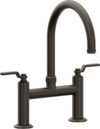 California Faucets Descanso Works Llave de Cocina Tipo Puente Industrial - Pico en Arco - Bronce Oscuro