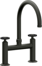 California Faucets Descanso Works Llave de Cocina Tipo Puente Industrial - Pico en Arco - Bronce Bella Terra