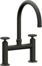 California Faucets Descanso Works Llave de Cocina Tipo Puente Industrial - Pico en Arco - Bronce Bella Terra