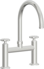California Faucets Descanso Works Llave de Cocina Tipo Puente Industrial - Pico en Arco - Cromo Pulido