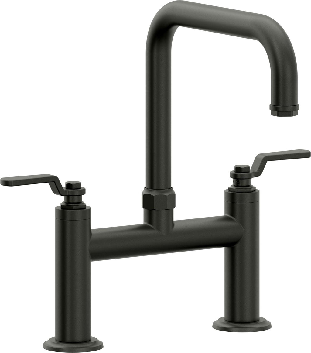 California Faucets Descanso Works Llave de Cocina Tipo Puente Industrial - Pico Cuadruple - Bronce Bella Terra