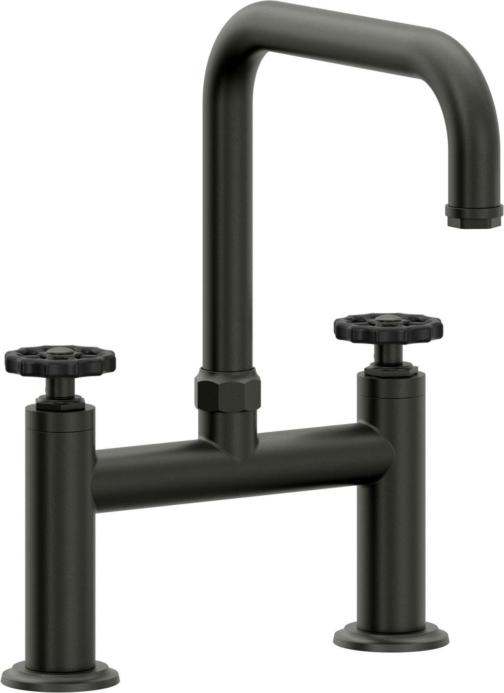 California Faucets Descanso Works Llave de Cocina Tipo Puente Industrial - Pico Cuadruple - Bronce Bella Terra