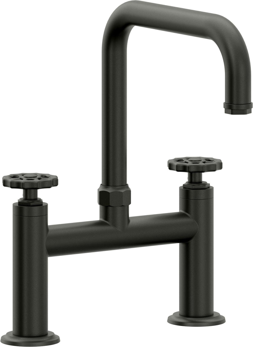 California Faucets Descanso Works Llave de Cocina Tipo Puente Industrial - Pico Cuadruple - Bronce Bella Terra