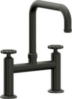 California Faucets Descanso Works Llave de Cocina Tipo Puente Industrial - Pico Cuadruple - Bronce Bella Terra