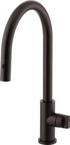 California Faucets COTO Llave de Cocina Extraíble con Rociador de Botón - Surtidor Alto - Bronce Bella Terra