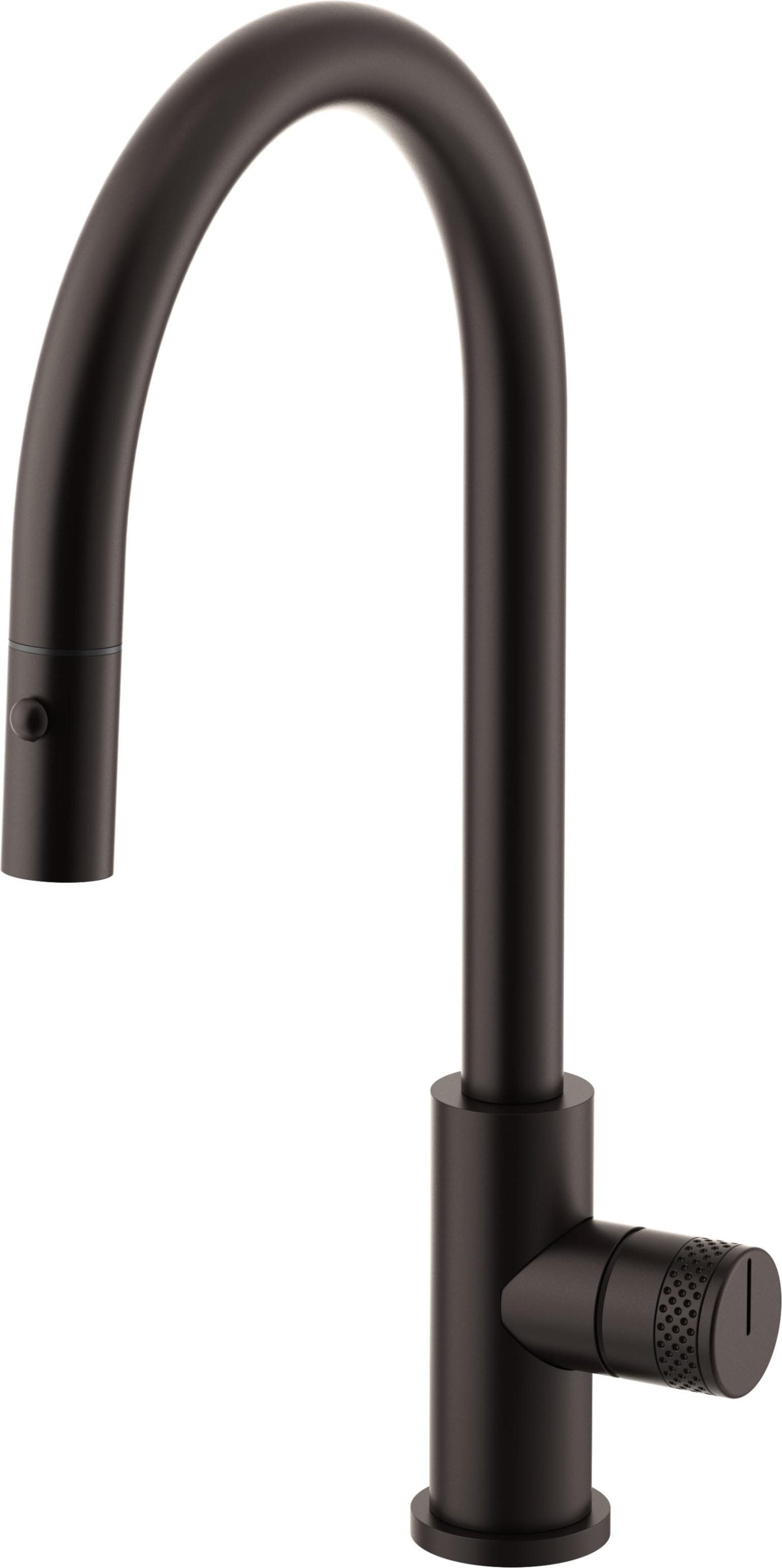 California Faucets COTO Llave de Cocina Extraíble con Rociador de Botón - Surtidor Alto - Bronce Bella Terra