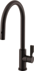 California Faucets COTO Llave de Cocina Extraíble con Rociador de Botón - Surtidor Alto - Bronce Bella Terra