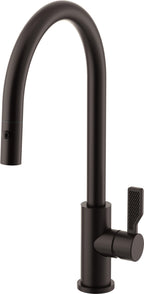 California Faucets COTO Llave de Cocina Extraíble con Rociador de Botón - Surtidor Alto - Bronce Bella Terra