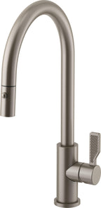 California Faucets COTO Llave de Cocina Extraíble con Rociador de Botón - Surtidor Alto - Grafito