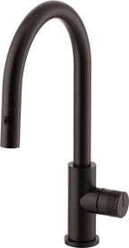 California Faucets COTO Llave de Cocina Extraíble con Rociador de Botón - Surtidor Bajo - Bronce Bella Terra