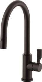 California Faucets COTO Llave de Cocina Extraíble con Rociador de Botón - Surtidor Bajo - Bronce Bella Terra