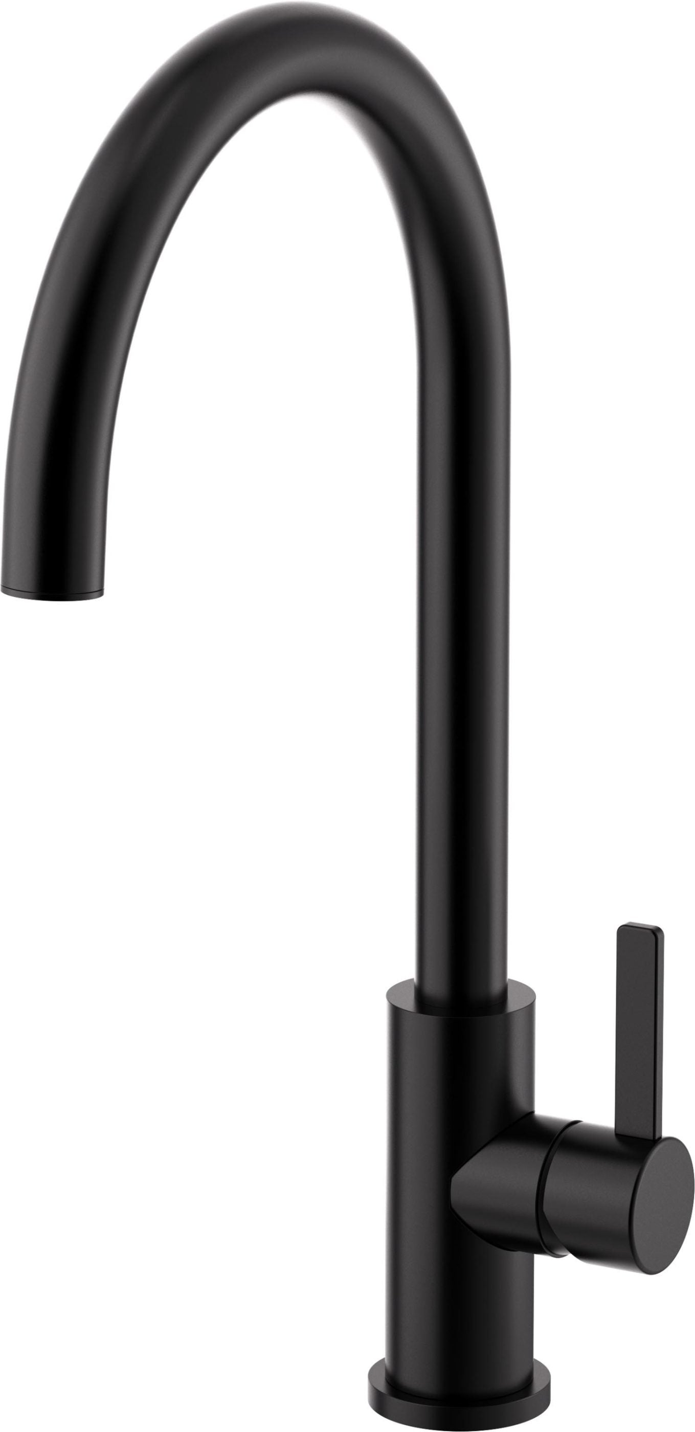 California Faucets COTO Llave de Cocina Fijo - Surtidor en Arco Alto - Negro Mate